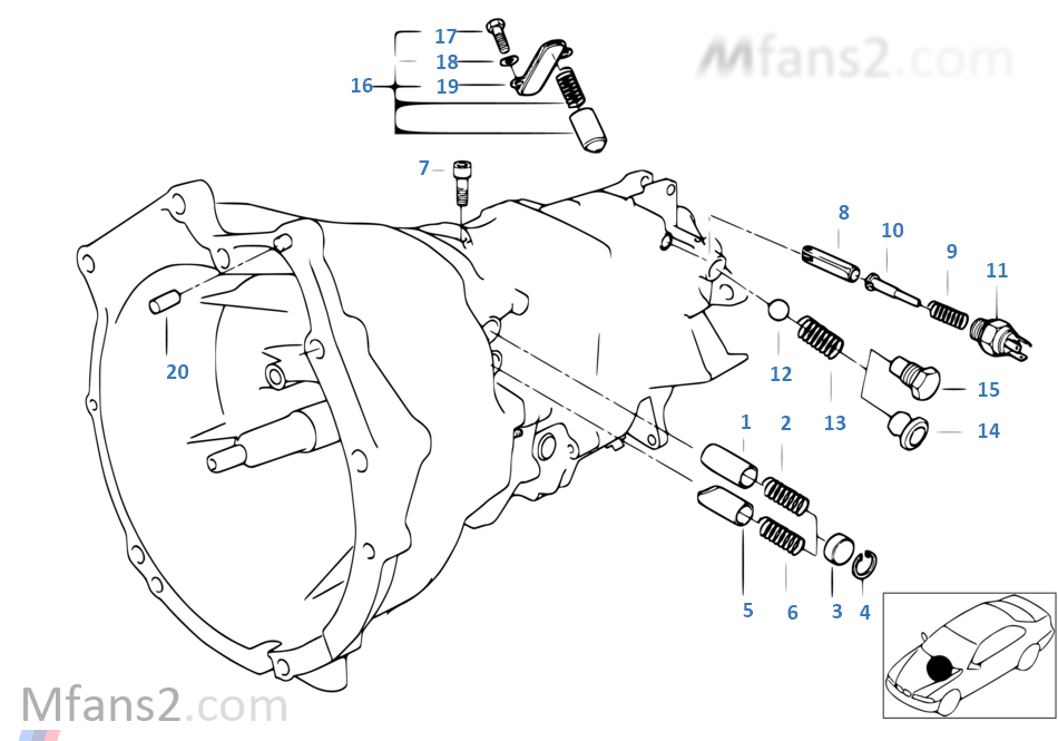 S6s420g inner gear shifting parts