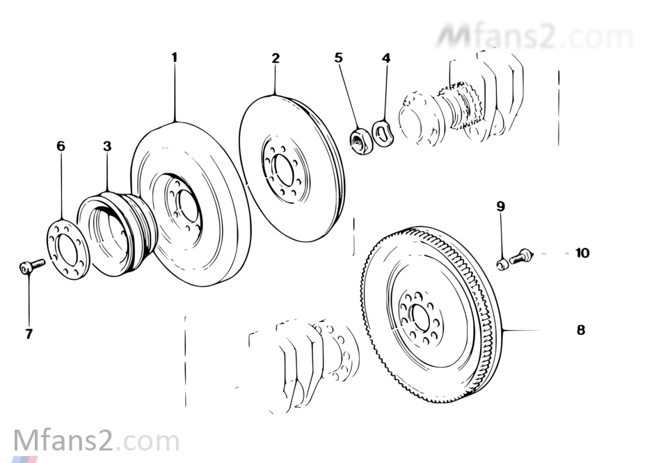 Vilebrequin / volant moteur