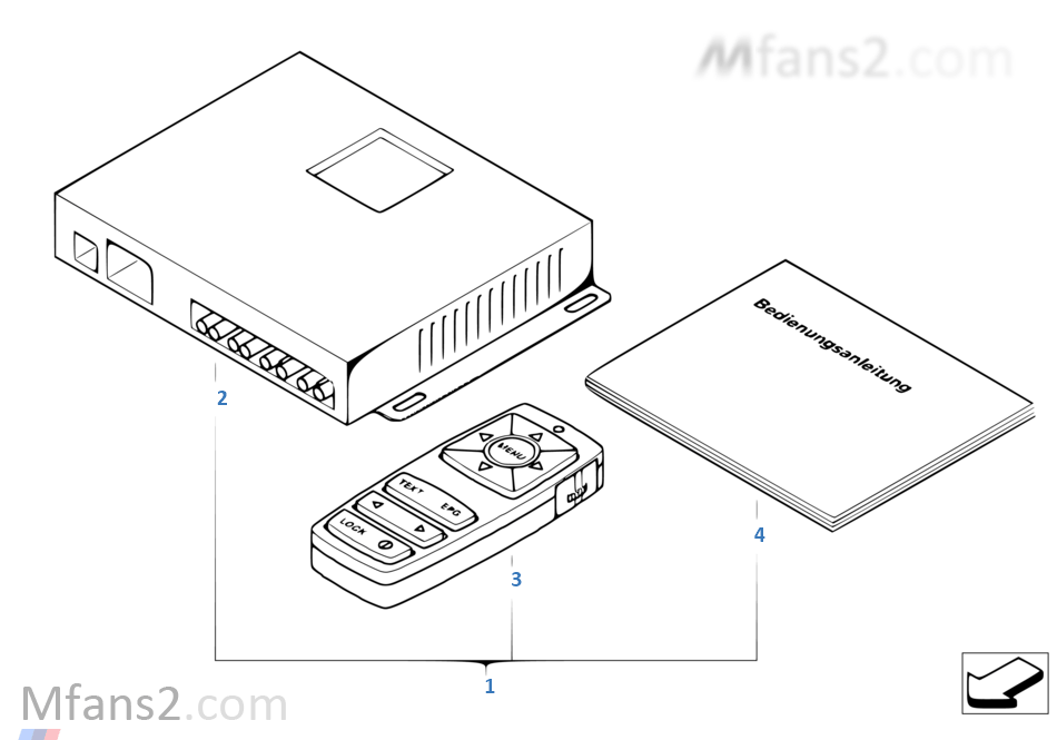 Kit de montagem posterior settop box