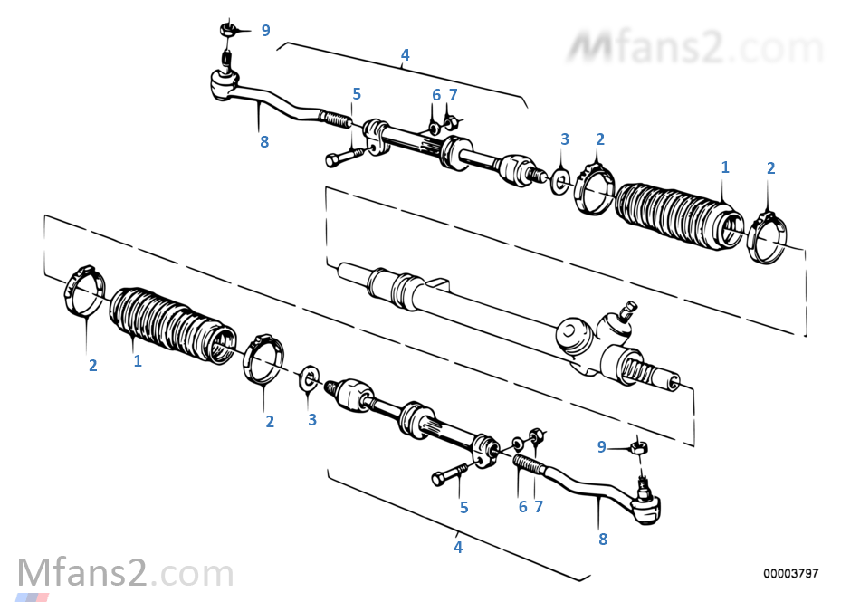 Direksiyon çubuk düzeni/Rot kolları