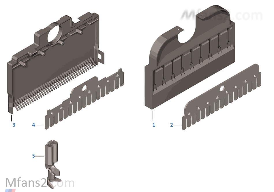 Comb type connector