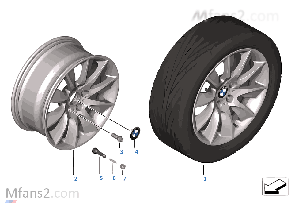 BMW LA wheel Turbine Styling 329 — 18''