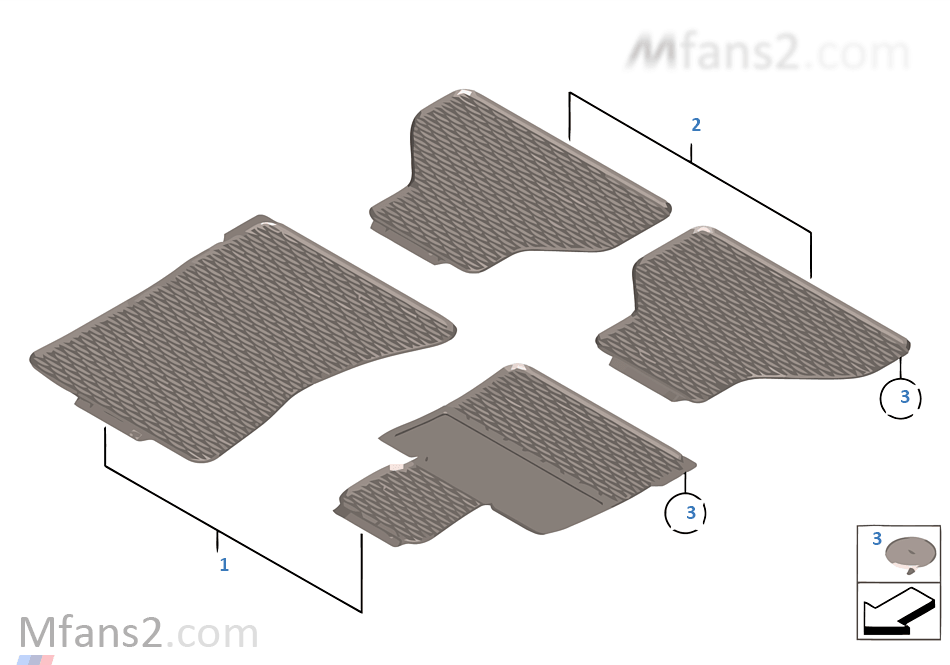 Floor mat, rubber