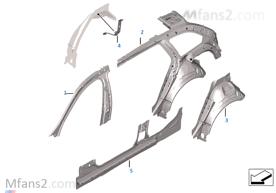 Body-side frame-parts