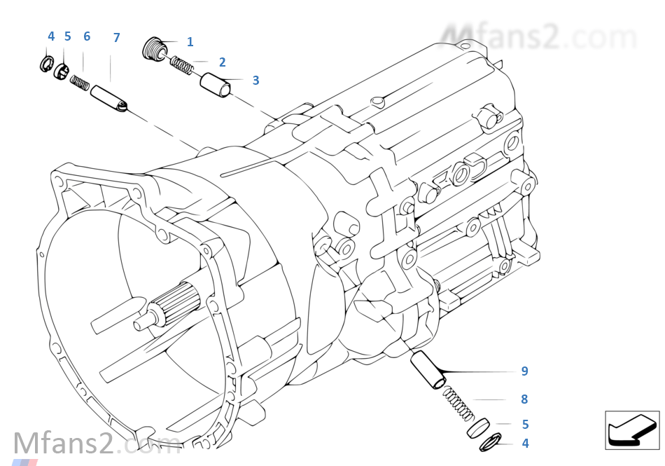 GS6-53BZ/DZ, 내부 변속기구