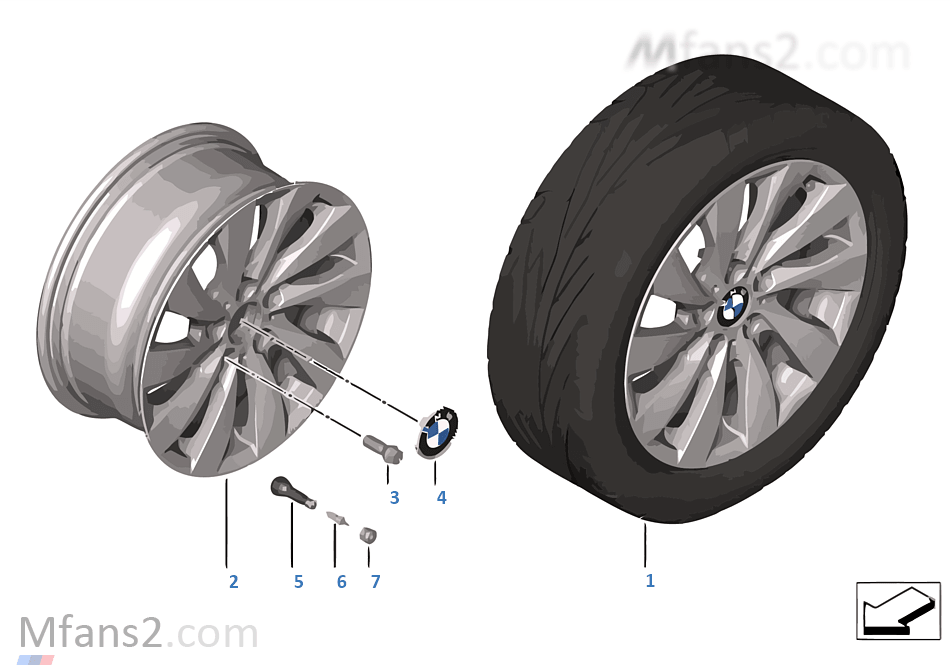 BMW LA wheel Turbine styling 381