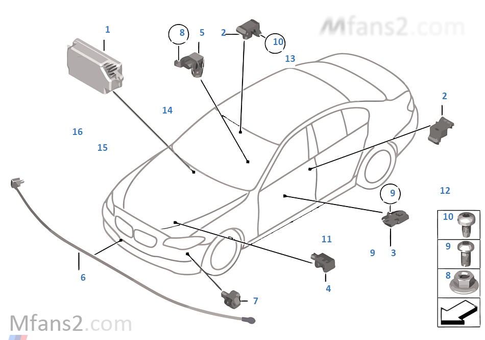 Electric parts airbag