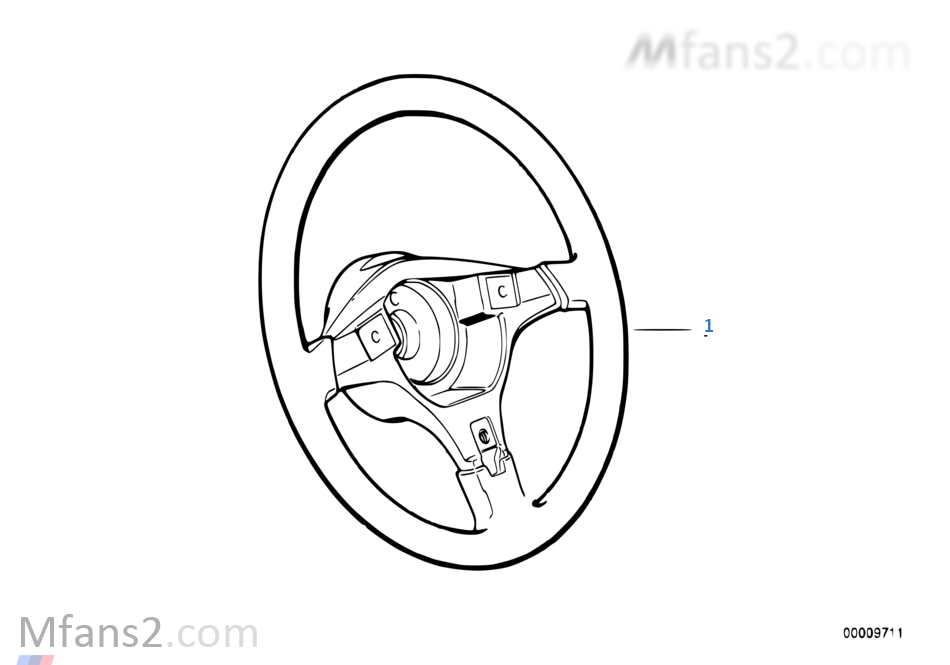 Обод спортивного рулевого колеса II кожа