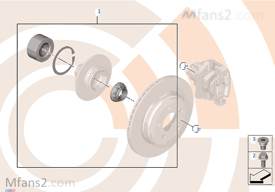 Kit cusc. ruota posteriore / Value Line