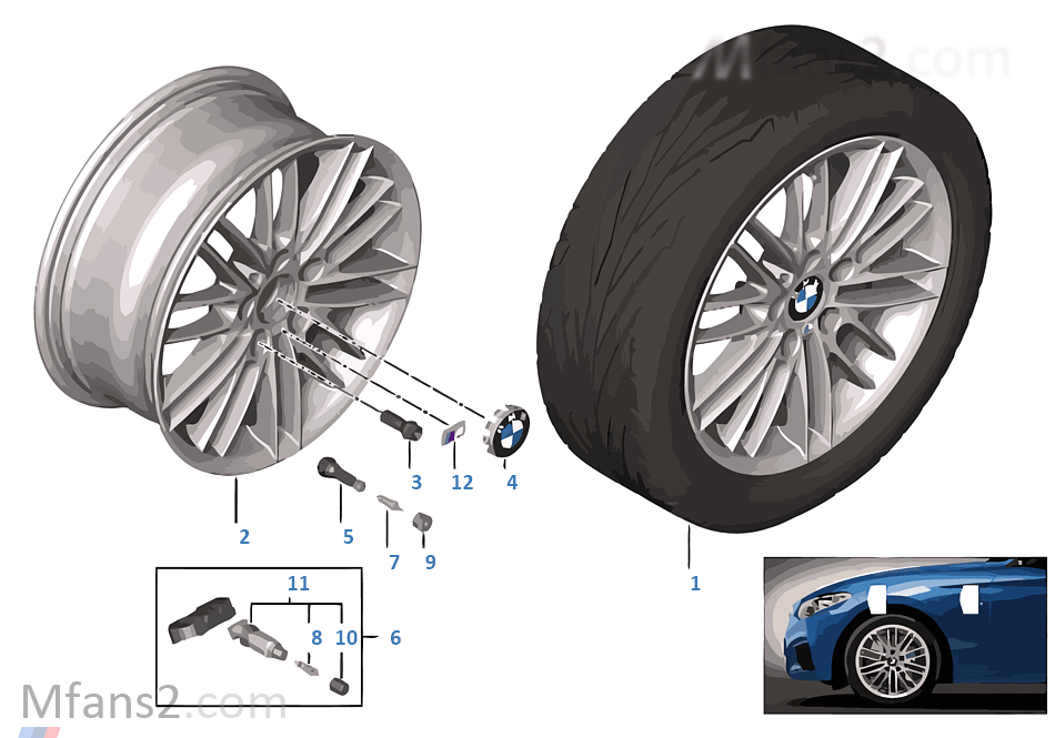 BMW LA wheel M Double Spoke 460 — 17''