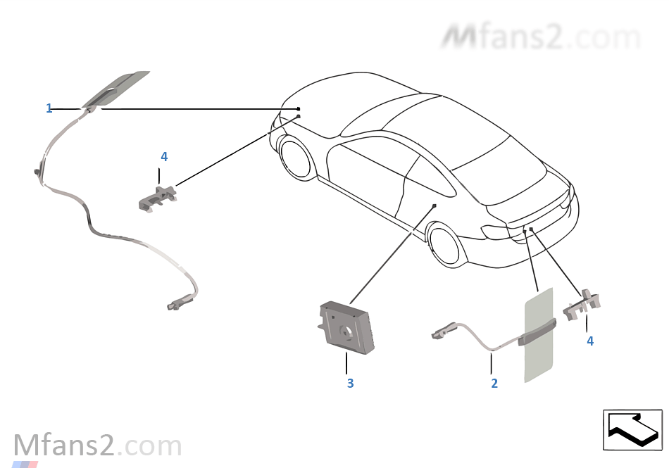 Individual parts for phone antenna