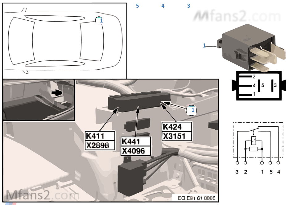 Relé soporte para armas K424