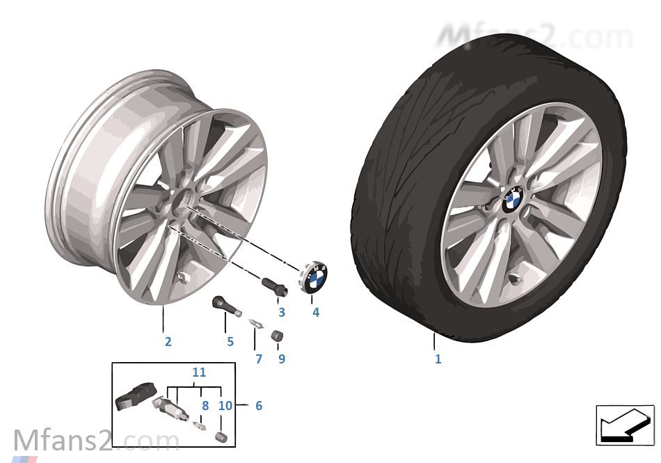 BMW LA wheel Styling 655 -17''