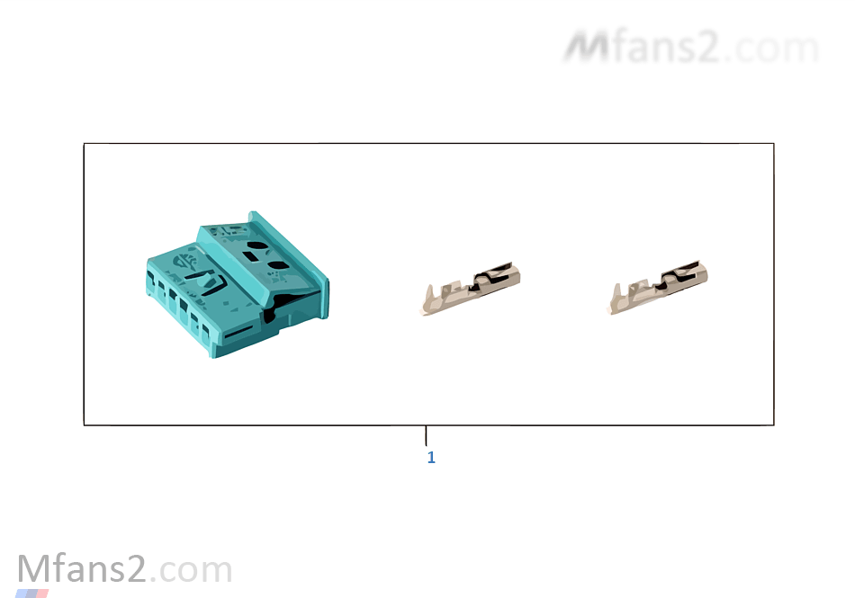 Rep. kit for socket housing, 6-pin