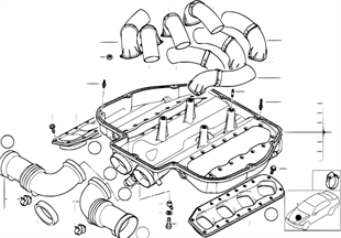 Intake manifold, air collector lower part