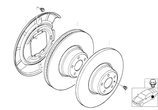 Тормозной диск торм.механ.заднего колеса