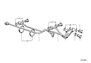Hydrolenkung-Rohrleitung Lenkgetriebe
