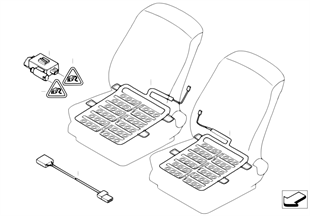 Electr. compon. seat occupancy detection