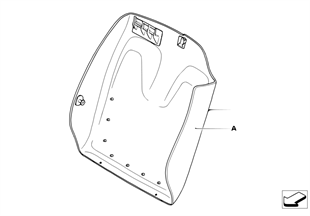 Indiv.rear panel, sports seat, leather
