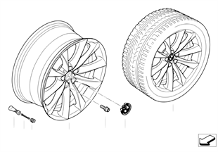 BMW LA wheel, V-spoke 239