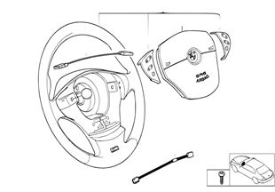 Volant sport M airbag-smart multifonct.