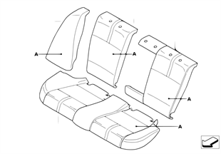 Individual Loadthrough Sport seat, rear