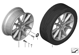 BMW LA wheel V Spoke 281 — 19"