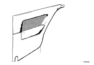 Lateral trim panel rear