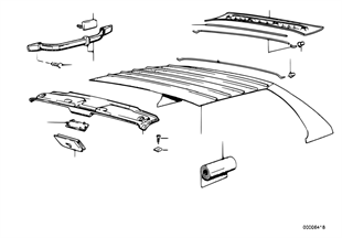 Potah stropu-tvarová střecha/madlo