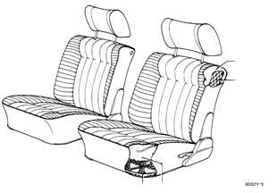 Spring frame seat front