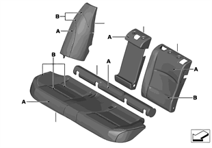 Garniture Individual cuir siège arrière