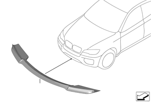 Splitter anteriore M Performance Carbon