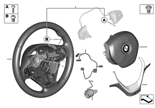 Volante M sport, airbag, multifunzionale