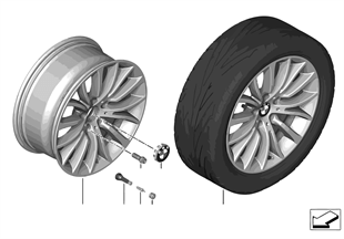 BMW 輕質鋁合金輪輞 多輪幅 454 - 18''
