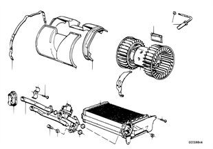 Radiador da chaufagem/ventilador