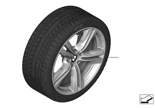 Winter wheel & tire Double Spoke 467M