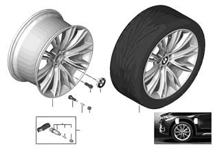 BMW LA wheel Individual V-Spoke 551-20''