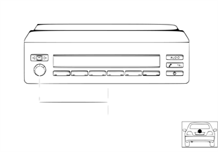 Multi-information display, rear