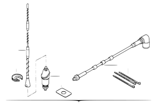 Kit de montage antenne de paroi laterale