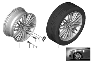 BMW 輕質鋁合金輪輞 M 雙輪輻 460 - 17''