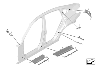 Cavity shielding, side frame