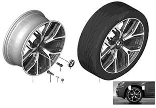 BMW 輕質鋁合金輪輞 Y 型輪幅 542