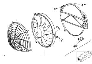 Additional fan and mounting parts