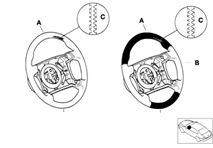 Volant sport airbag m individual (sa710)
