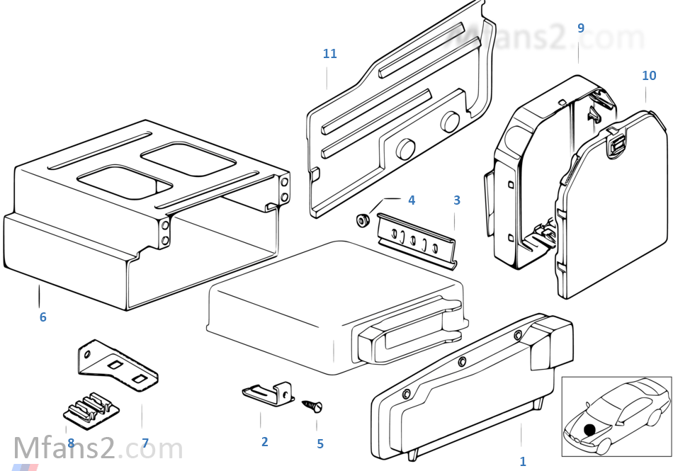 DMC Cover and Mounting Parts